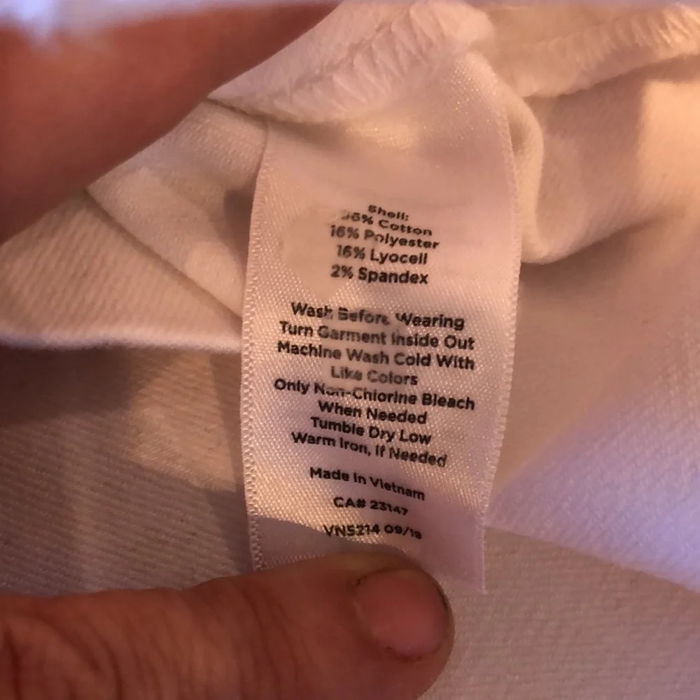 Talbots NWT white denim pencil skirt - Picture 5 of 7